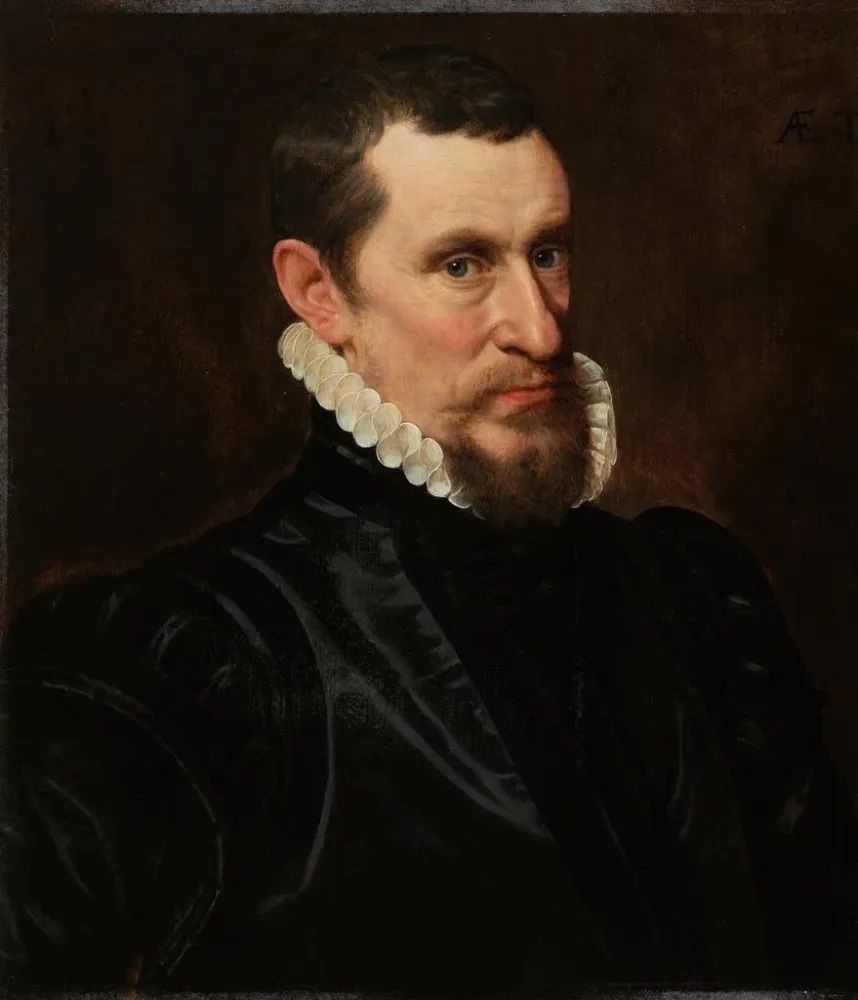 Obraz portret Gillisa Beysa - Adriaen Thomasz Key | Druk artystyczny