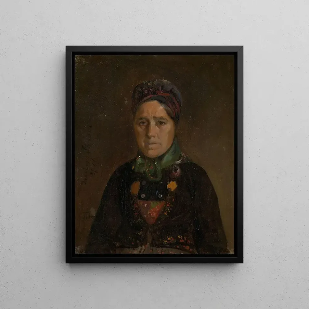 Obraz portret Ingeborg Skjønne de Numedal - Adolph Tidemand | Druk artystyczny