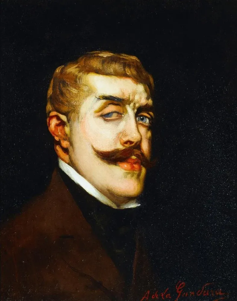 Obraz Portret Jeana Lorraina 1855-1906 pisarza - Antonio de La Gandara | Druk artystyczny
