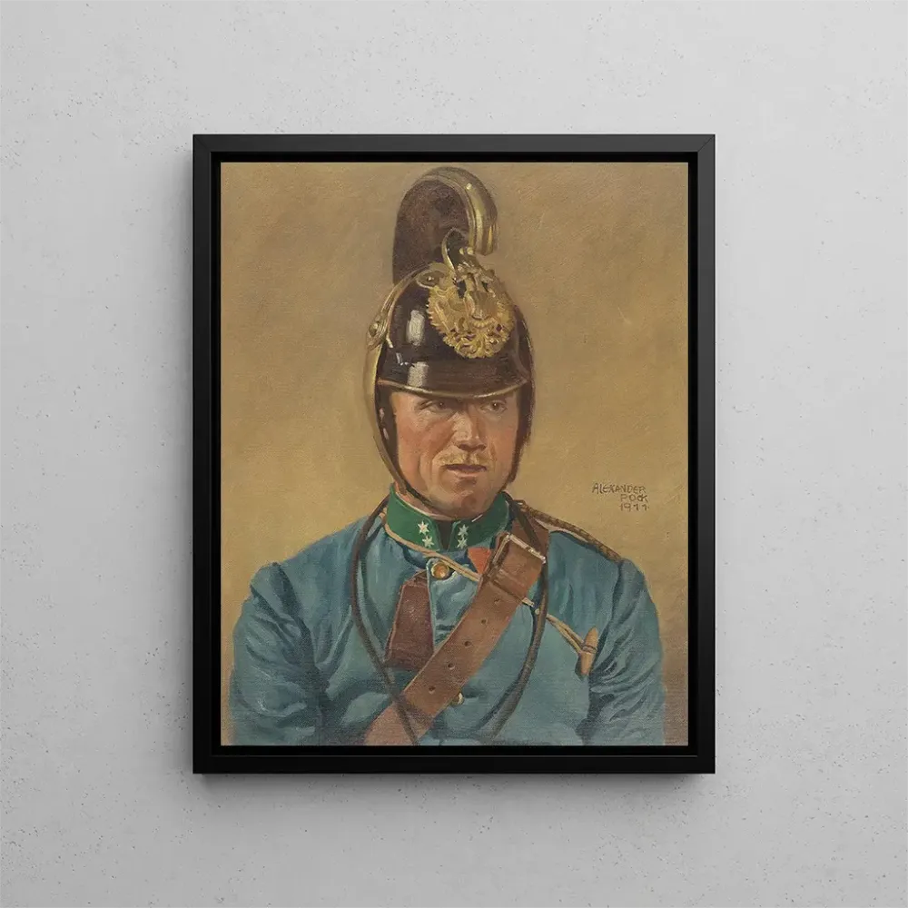 Obraz Portret kaprala dragon - Alexander Pock | Druk artystyczny