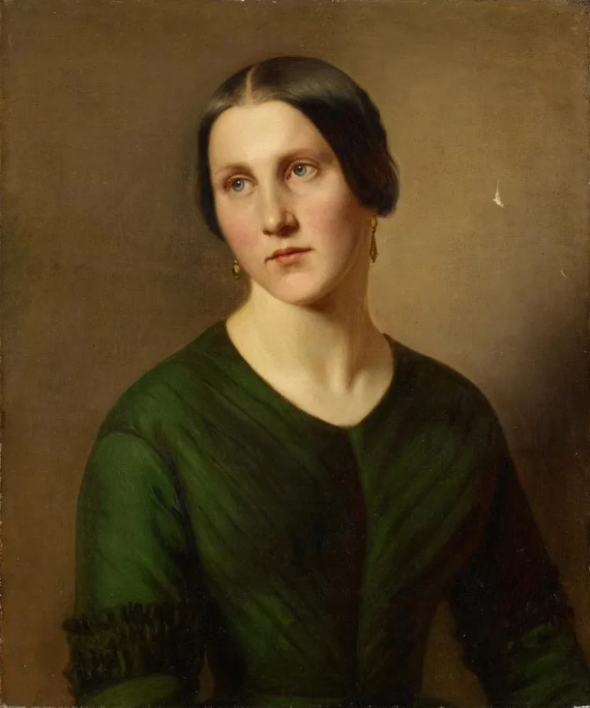 Obraz Portret kobiety - Adolf Follenweider | Druk artystyczny