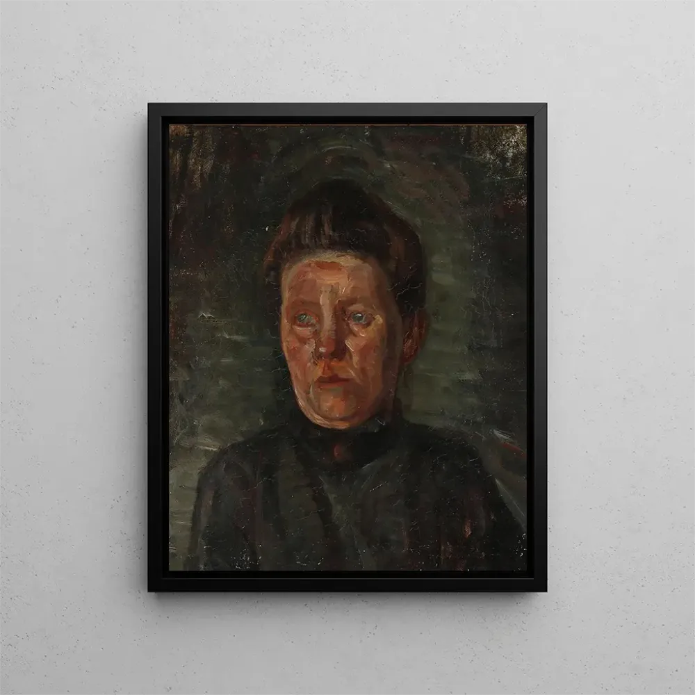 Obraz Portret kobiety w czerni - Albert Gottschalk | Druk artystyczny