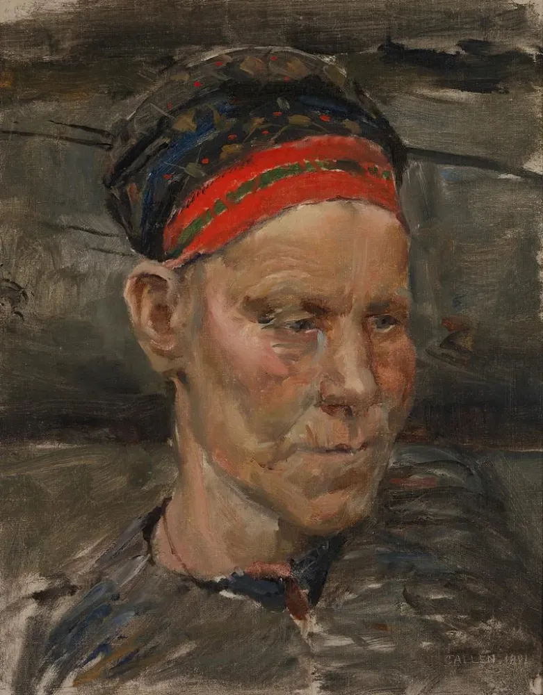 Obraz Portret kobiety karelijskiej - Akseli Gallen-Kallela | Druk artystyczny