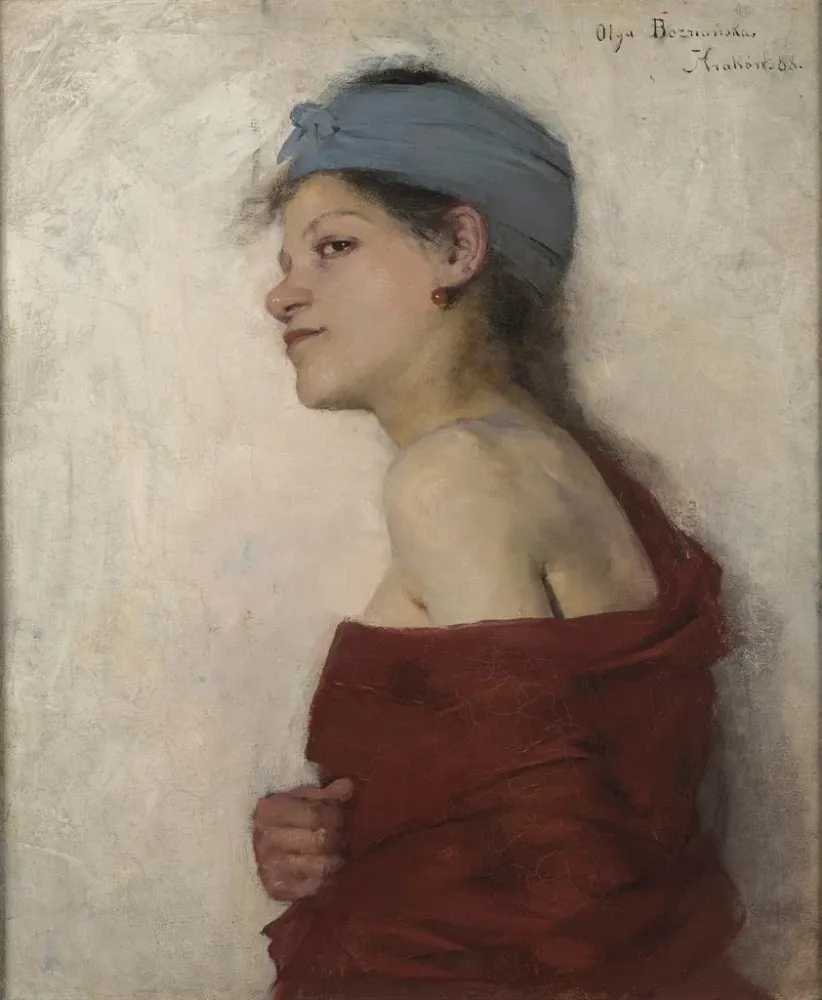 Obraz Portret kobiety, kobiety cyganki - Olga Boznanska | Druk artystyczny