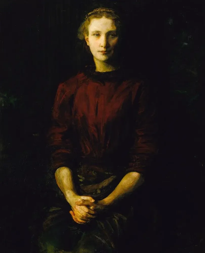 Obraz portret kobiety Mme William B. Cabot - Abbott Handerson Thayer | Druk artystyczny