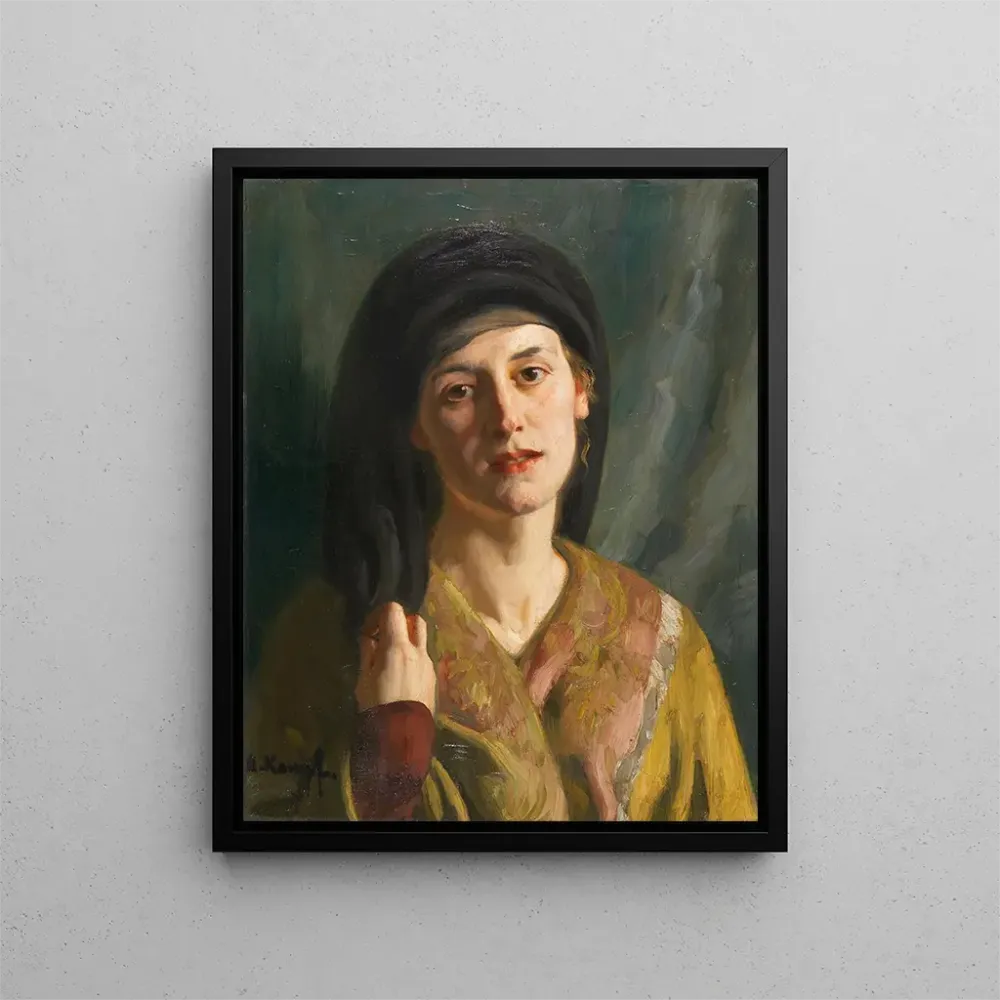 Obraz Portret kobiety w orientalnej sukni - Arthur Kampf | Druk artystyczny