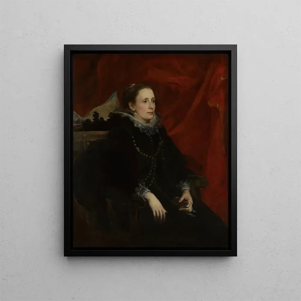 Obraz Portret kobiety zwanej markizą Durazzo - Antoine van Dyck | Druk artystyczny