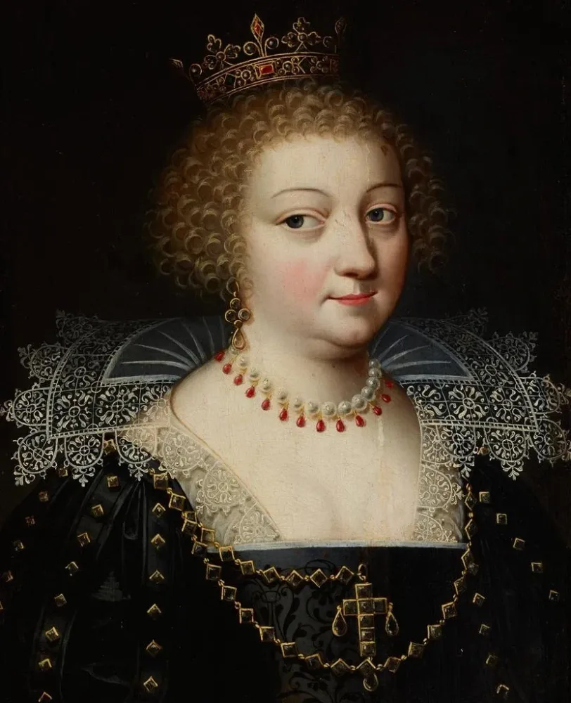 Obraz Portret królowej Anny Austriaczki 1601-1666 - Anonimowy | Druk artystyczny