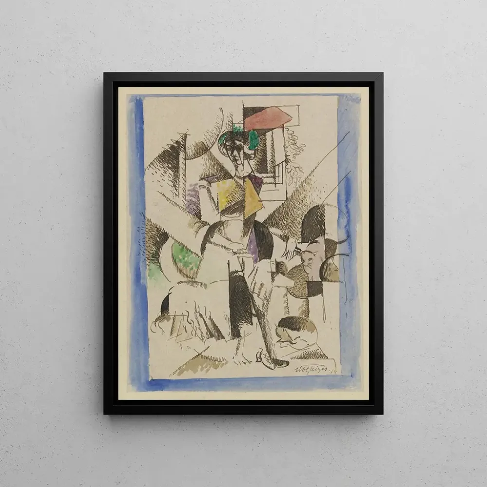 Obraz portret kubistyczny - Albert Gleizes | Druk artystyczny