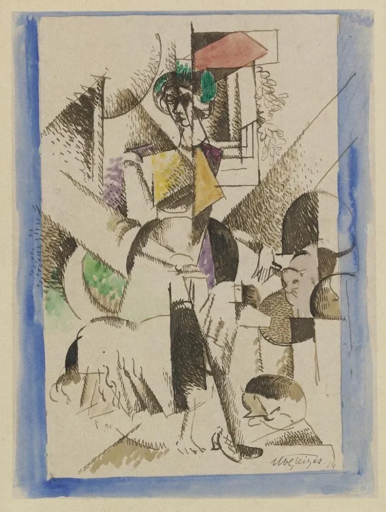 Obraz portret kubistyczny - Albert Gleizes | Druk artystyczny