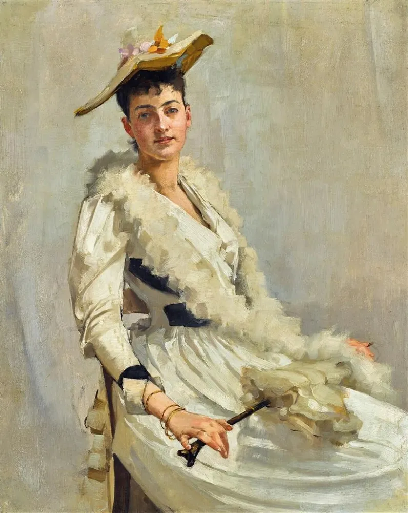 Obraz Portret Mademoiselle B. - Alexander Mann | Druk artystyczny