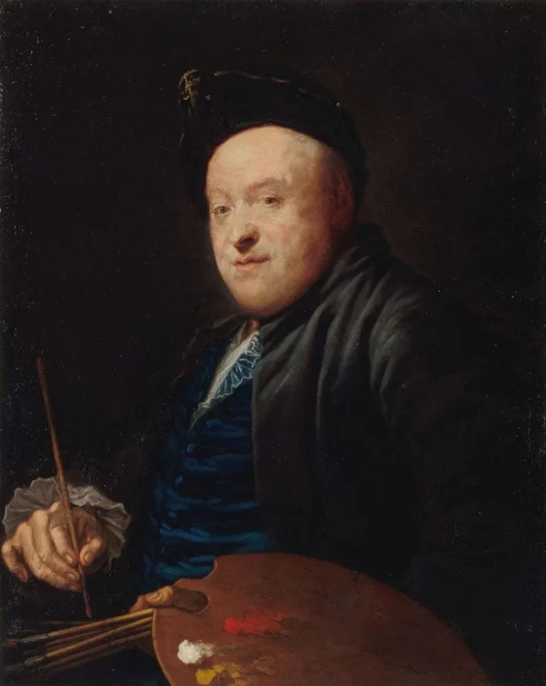 Obraz Portret malarza Étienne Jeaurat 1699-1789 - Anonimowy | Druk artystyczny