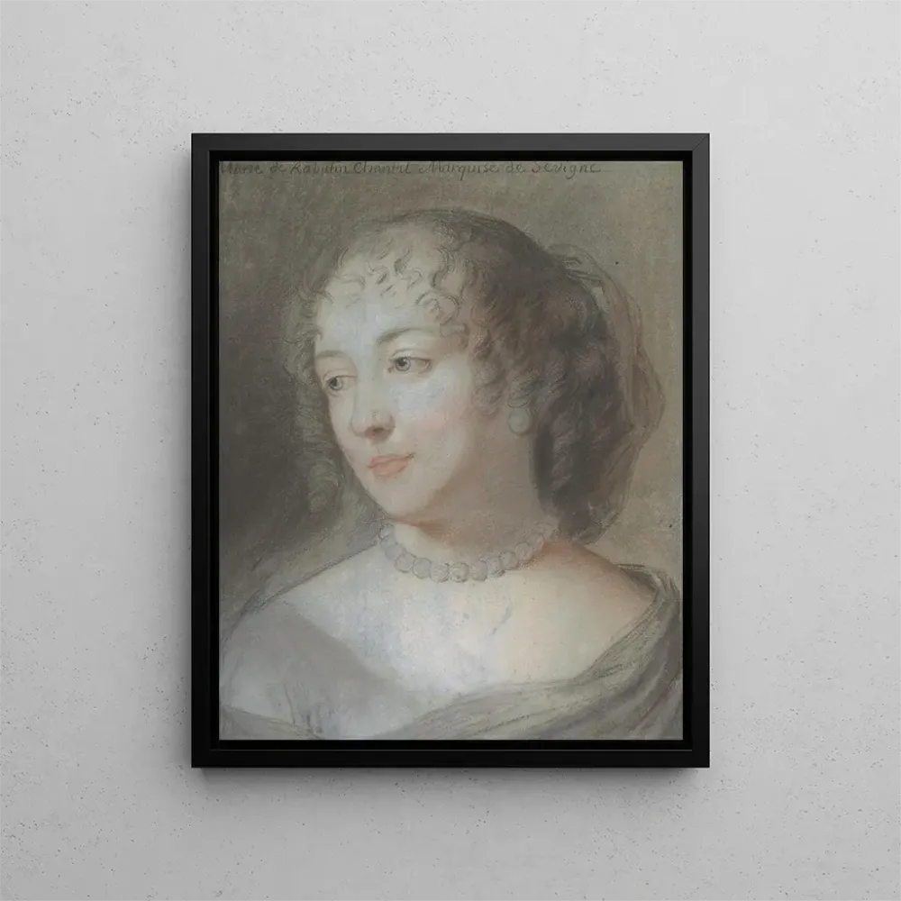Obraz Portret Marie de Rabutin-Chantal Marquise de Sévigné - Po Claude Lefebvre | Druk artystyczny