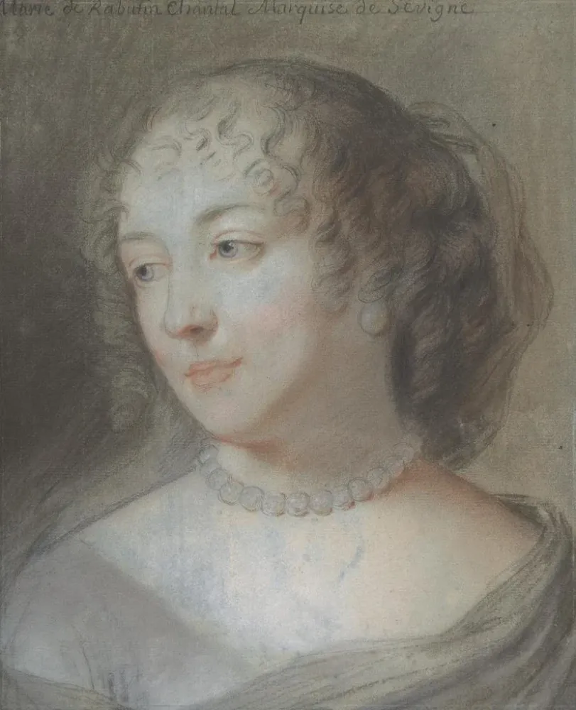 Obraz Portret Marie de Rabutin-Chantal Marquise de Sévigné - Po Claude Lefebvre | Druk artystyczny