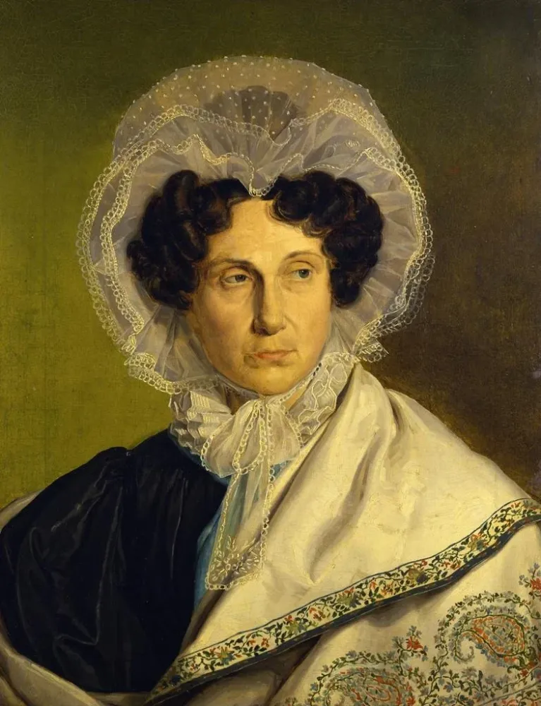 Obraz portret matki artysty - Alfred Rethel | Druk artystyczny