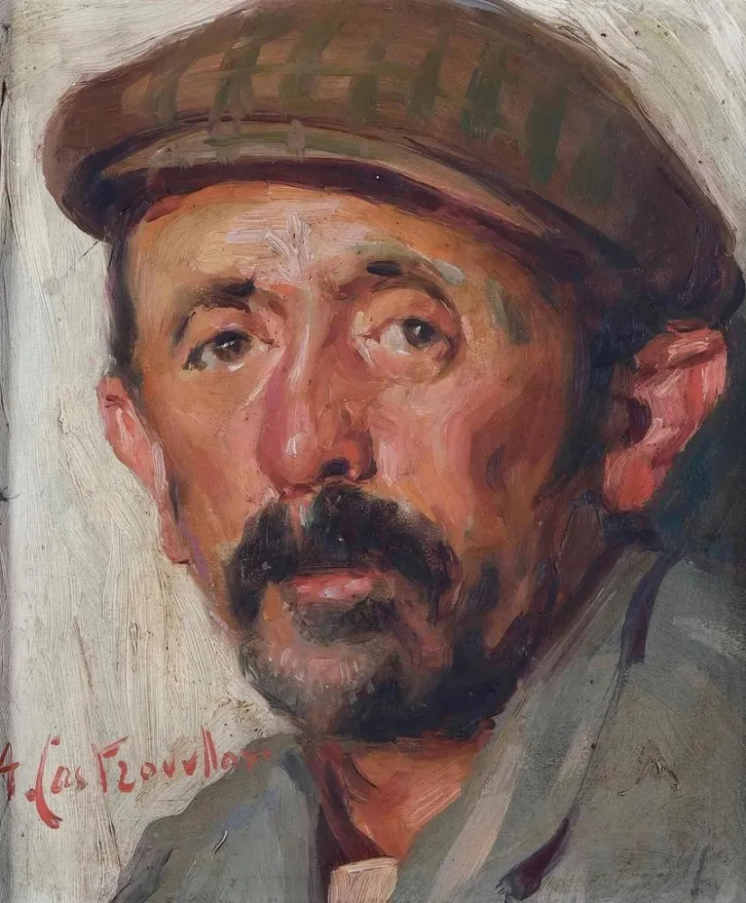 Obraz portret mężczyzny - Arnaldo Castrovillari | Druk artystyczny