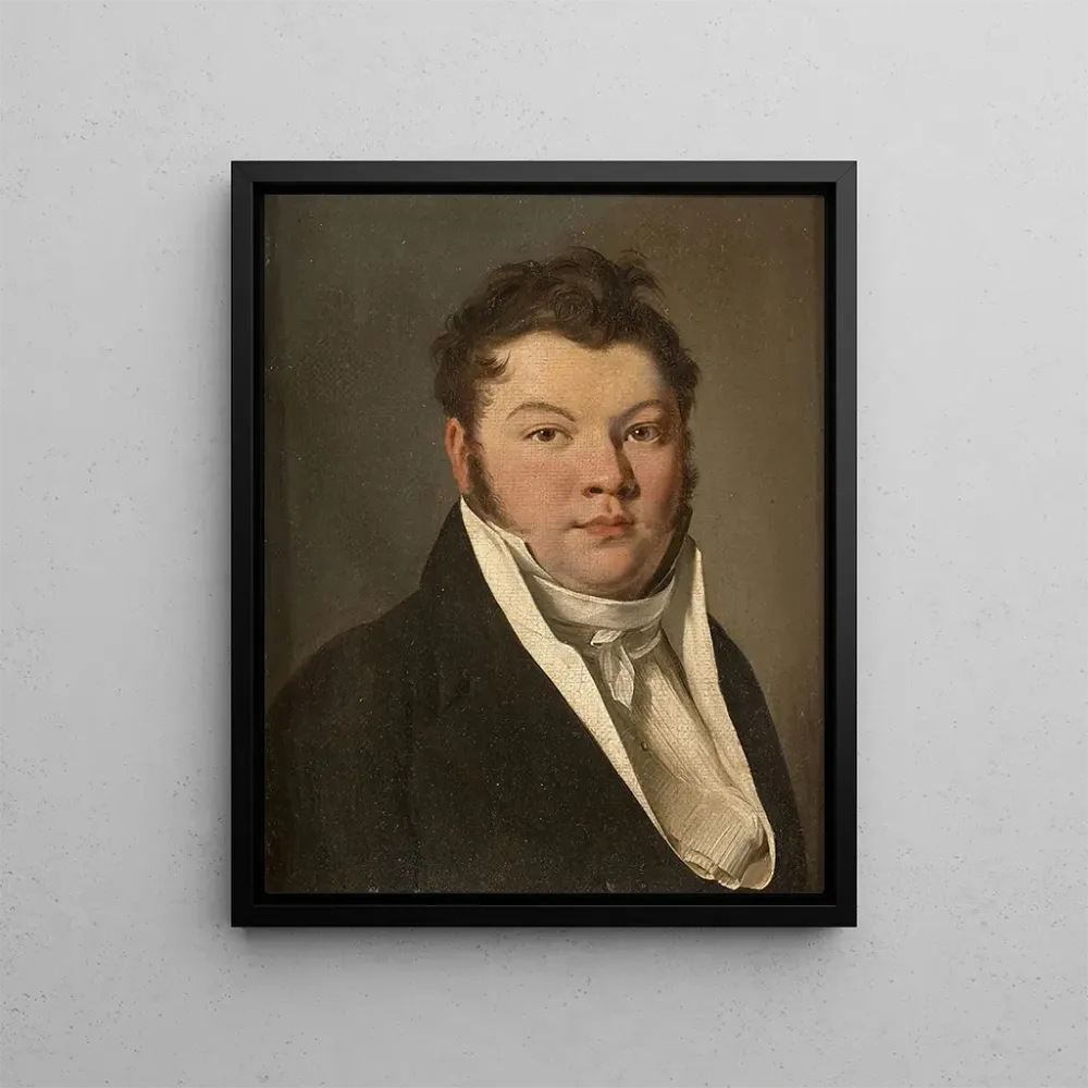 Obraz Portret mężczyzny w czarnym garniturze - Louis Léopold Boilly | Druk artystyczny