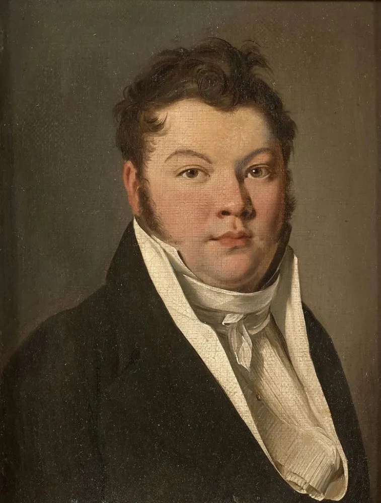 Obraz Portret mężczyzny w czarnym garniturze - Louis Léopold Boilly | Druk artystyczny