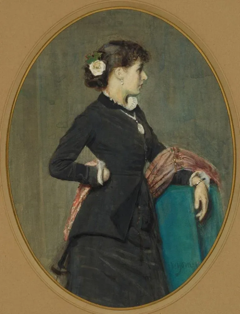Obraz portret Mlle Nyström - Anders Zorn | Druk artystyczny