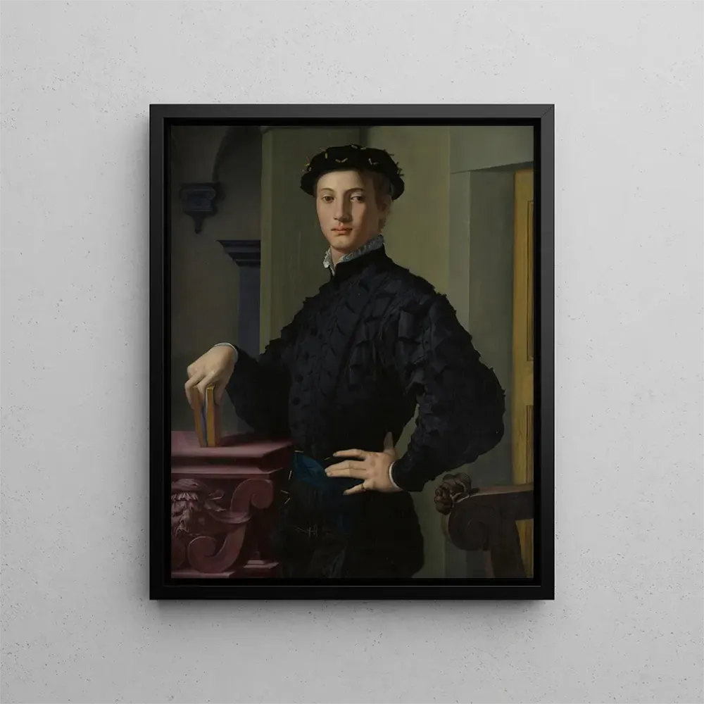 Obraz Portret młodego mężczyzny - Agnolo Bronzino | Druk artystyczny