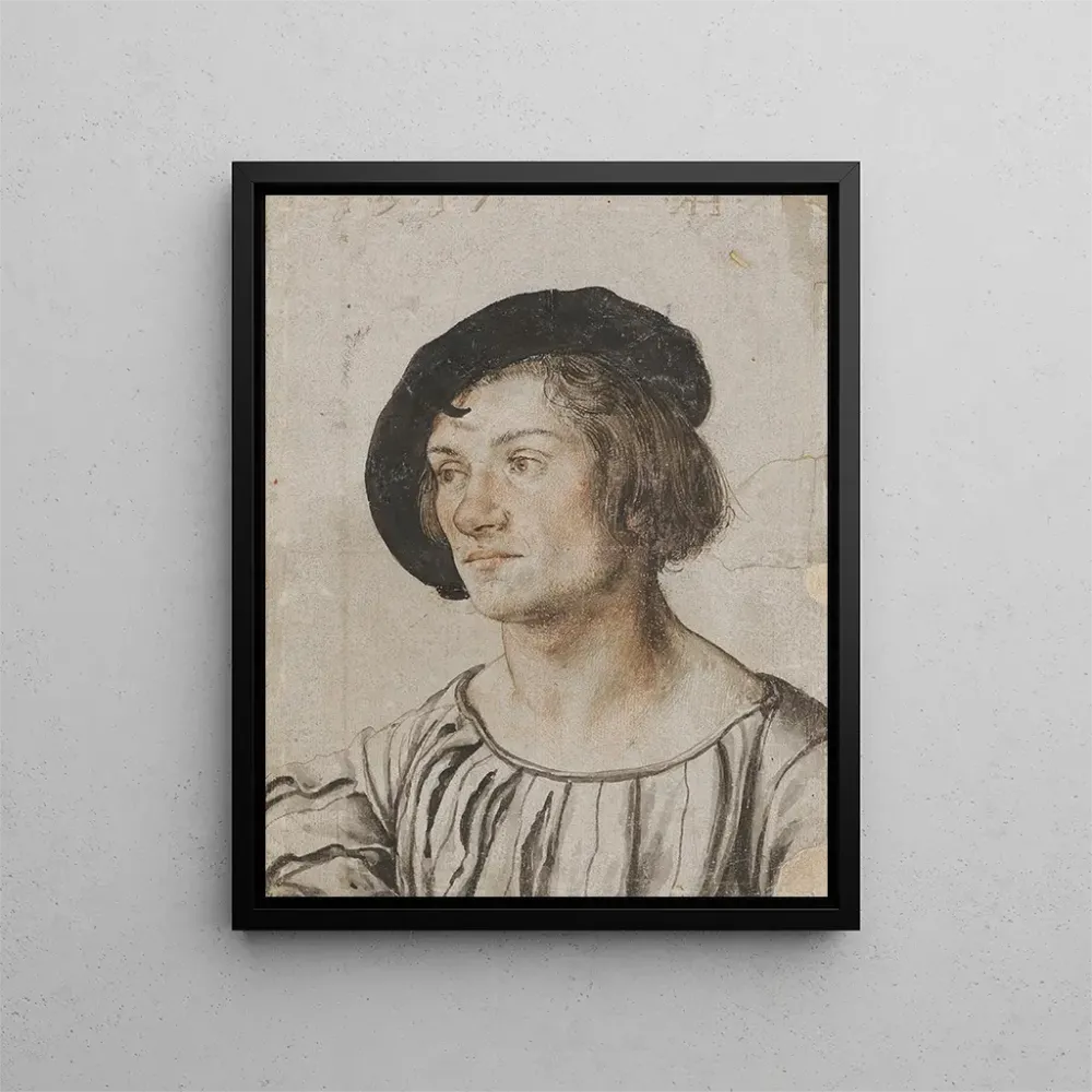 Obraz Portret młodego mężczyzny - Ambrosius Holbein | Druk artystyczny