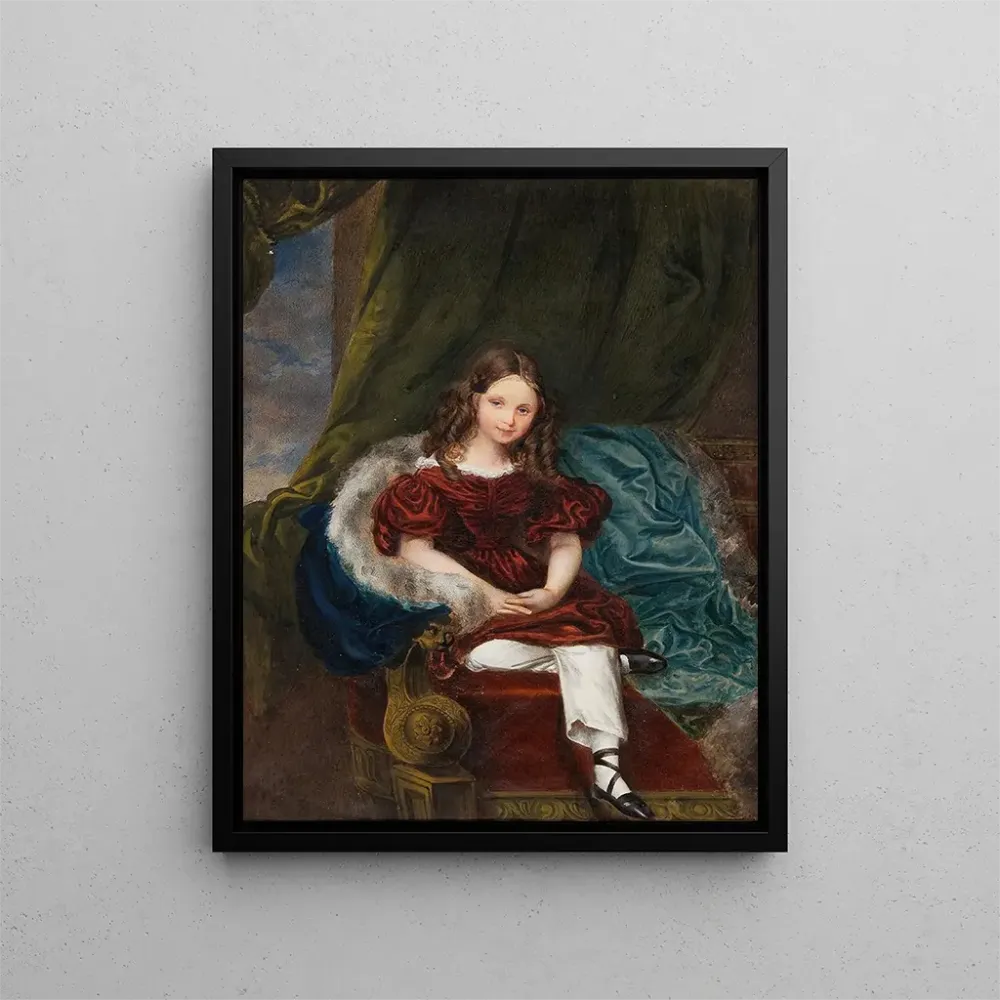 Obraz Portret młodej kobiety - Adolf Theer | Druk artystyczny