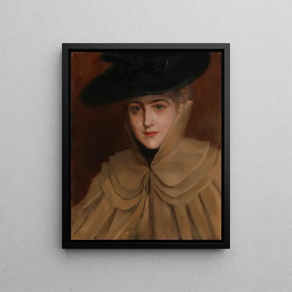 Obraz Portret młodej kobiety - Albert Edelfelt | Druk artystyczny