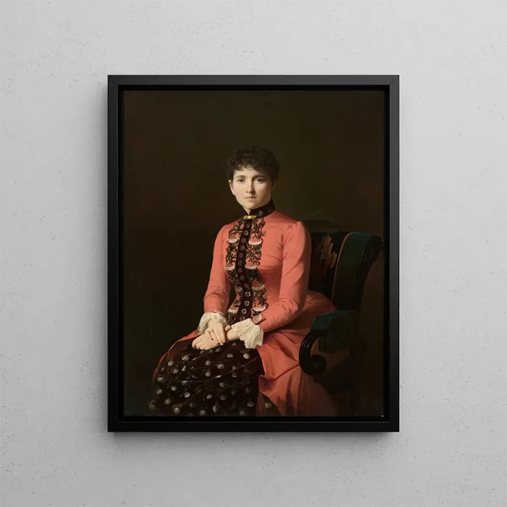 Obraz Portret młodej kobiety - Aleksei Mikhailovich Kolesov | Druk artystyczny