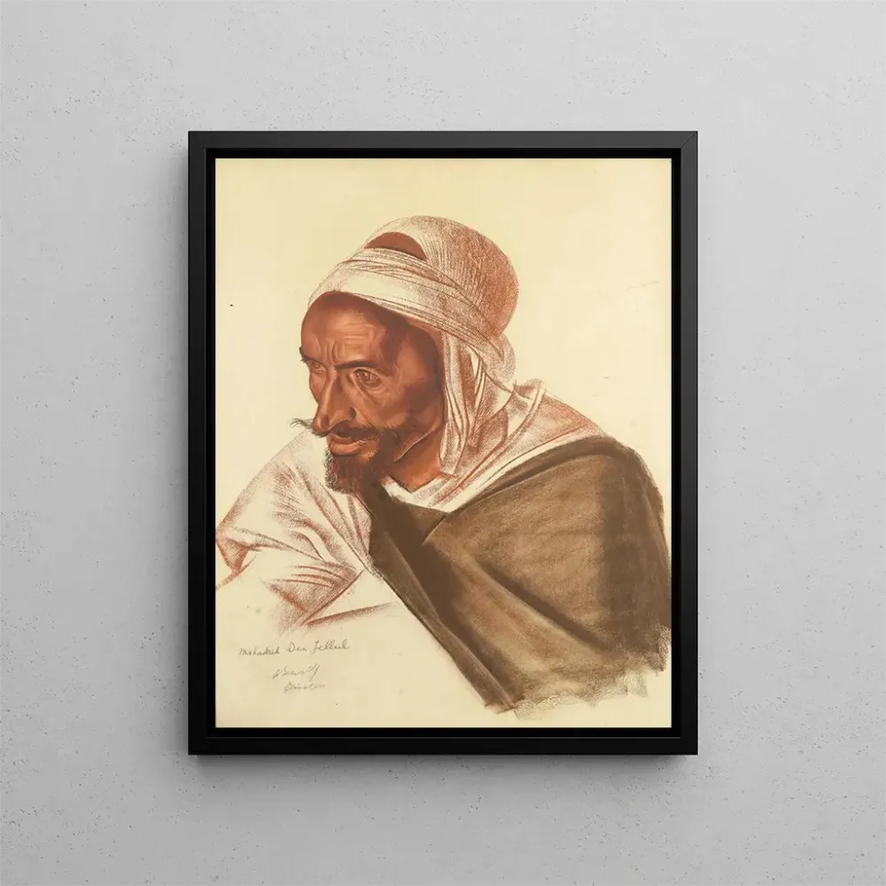 Obraz portret Mohameda ben Jellula - Alexandre Iacovleff | Druk artystyczny