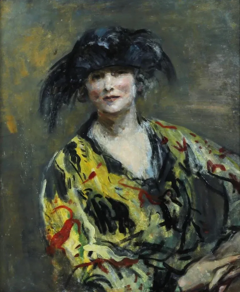 Obraz Portret pani Errasuriz - Ambrose McEvoy | Druk artystyczny