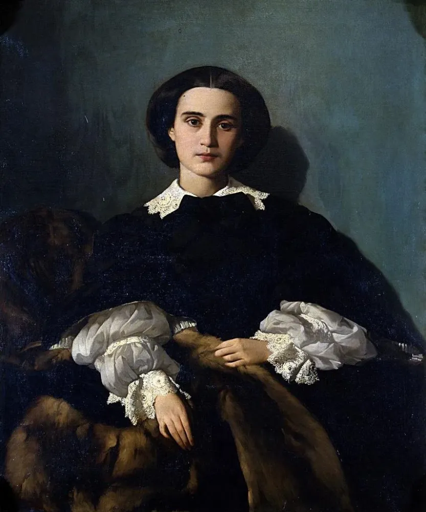 Obraz Portret pani Morrocchi - Antonio Puccinelli | Druk artystyczny