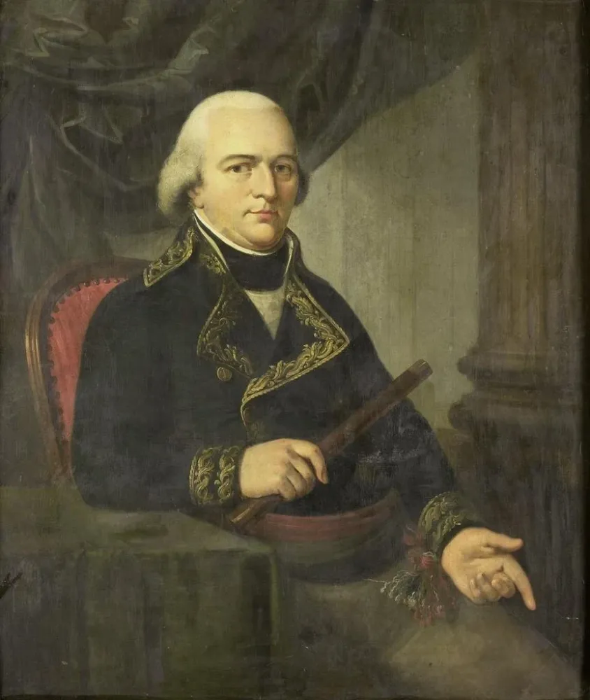 Obraz Portret Pieter Gerardus van Overstraten, gubernatora generalnego Indii Wschodnich Niderlandzkich - Adriaan de Lelie...