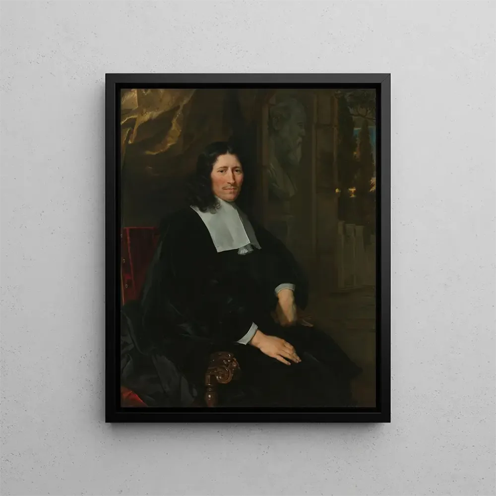 Obraz Portret Pietera de la Court - Abraham Lambertsz van den Tempel | Druk artystyczny