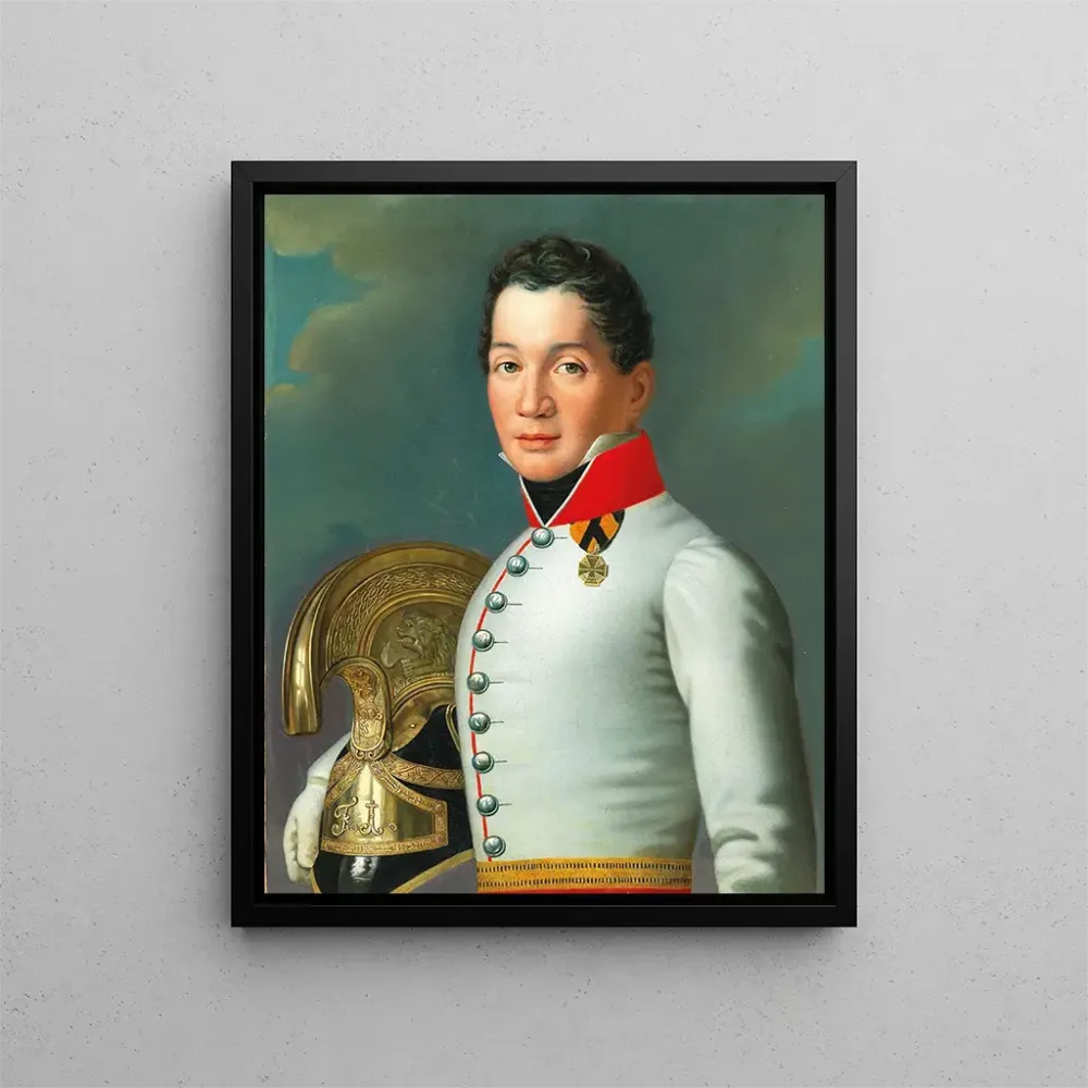 Obraz Portret porucznika 4. pułku dragonów z Górnej Austrii i Salzburga - Anton Einsle | Druk artystyczny