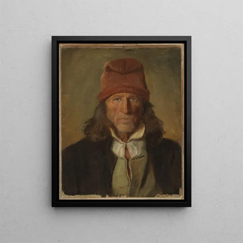 Obraz Portret rolnika z Vossevangen - Adolph Tidemand | Druk artystyczny
