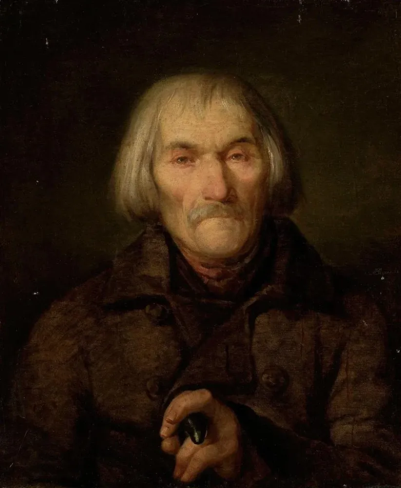 Obraz Portret starszego mężczyzny - Aleksander Rycerski | Druk artystyczny