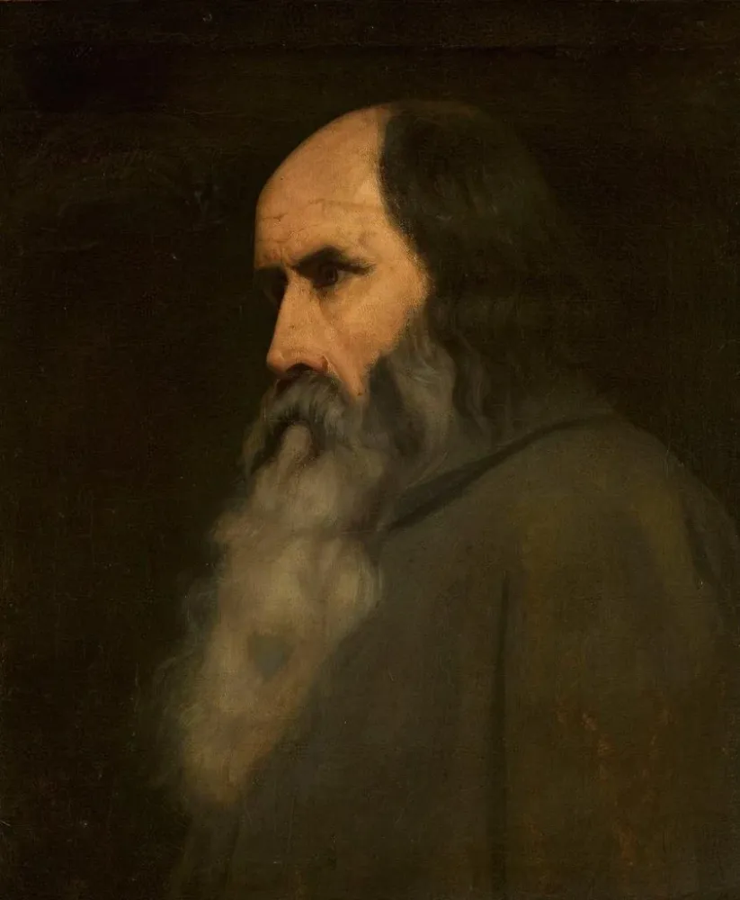 Obraz Portret starszego mężczyzny - Ary Scheffer | Druk artystyczny