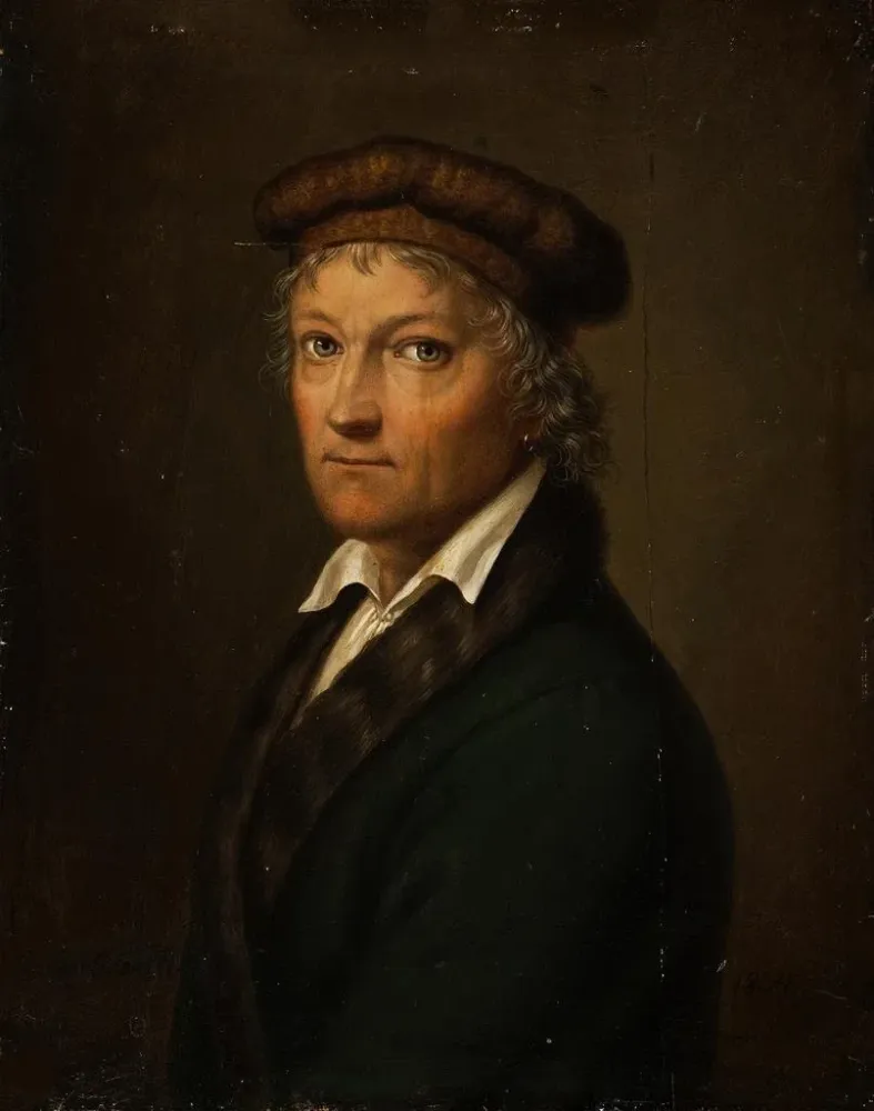 Obraz Portret Thorvaldsena - Bernhard von Guérard | Druk artystyczny