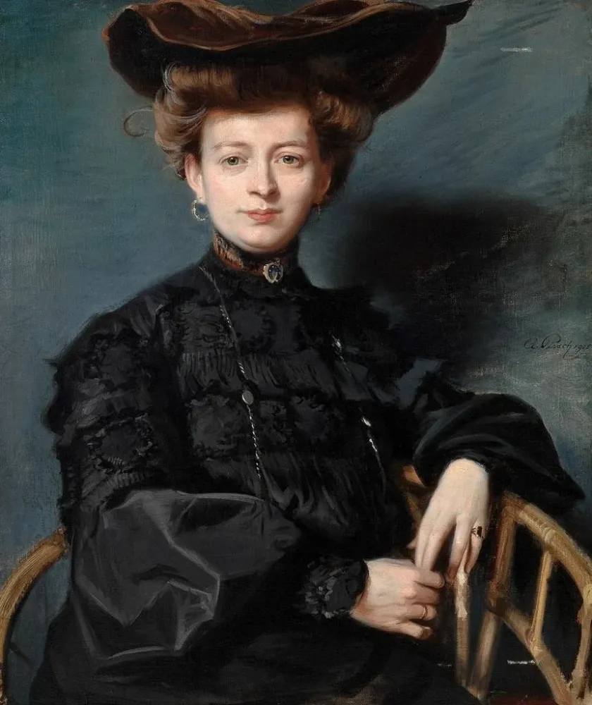 Obraz portret Thérèse Hannack - Adolf Pirsch | Druk artystyczny