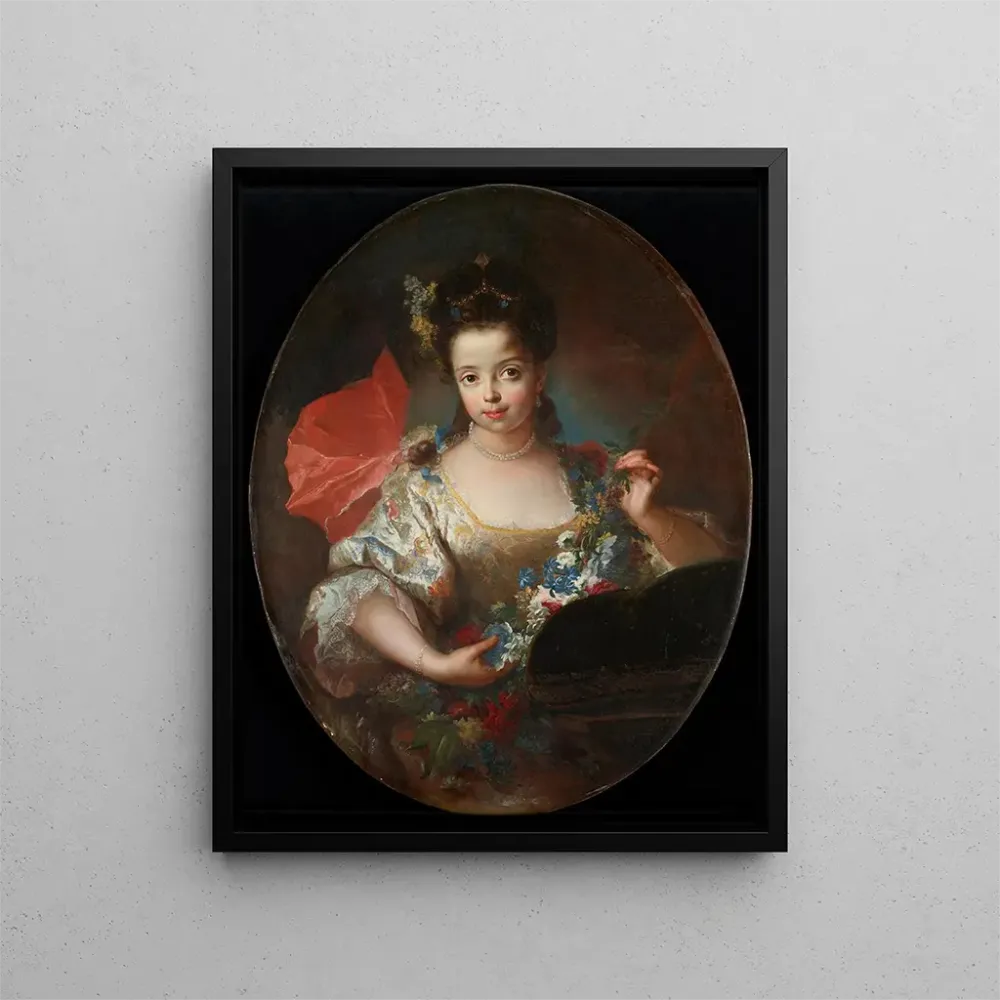 Obraz Portret Ursuli-Anne Dubuisson - Antoine Pesne | Druk artystyczny