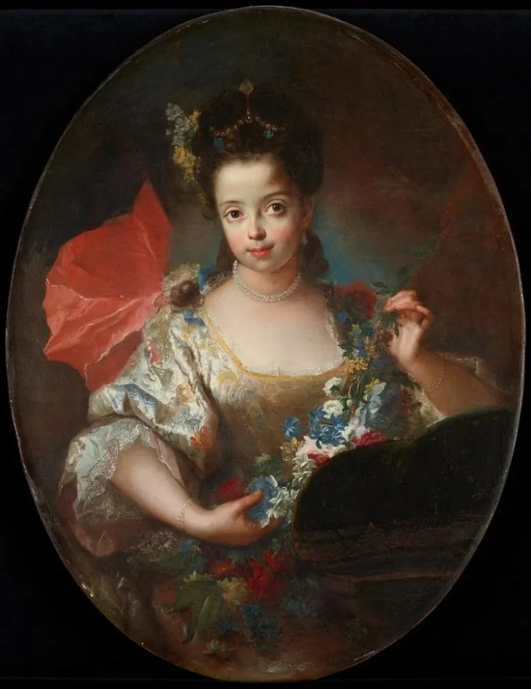 Obraz Portret Ursuli-Anne Dubuisson - Antoine Pesne | Druk artystyczny