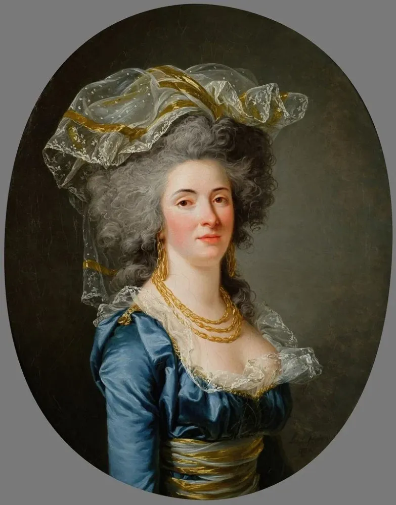 Obraz portretu przypuszczalnej Philiberte Orléans Perrin de Cypierre, hrabiny de Maussion - Adélaïde Labille-Guiard | Druk...