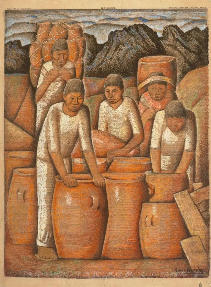 Obraz Potiers - Alfredo Ramos Martínez | Druk artystyczny