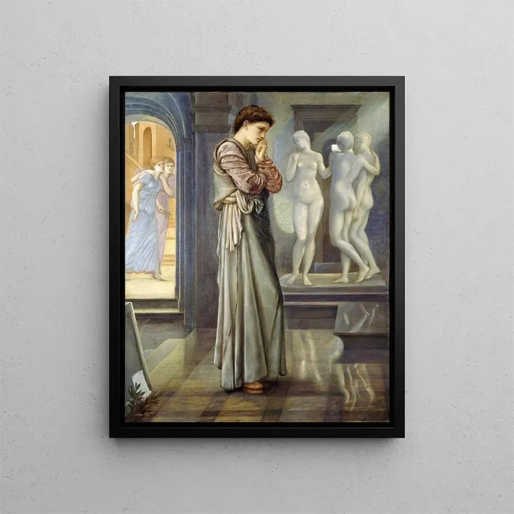 Obraz Pygmalion i obraz, Serce pragnie - Sir Edward Coley Burne - Jones | Druk artystyczny