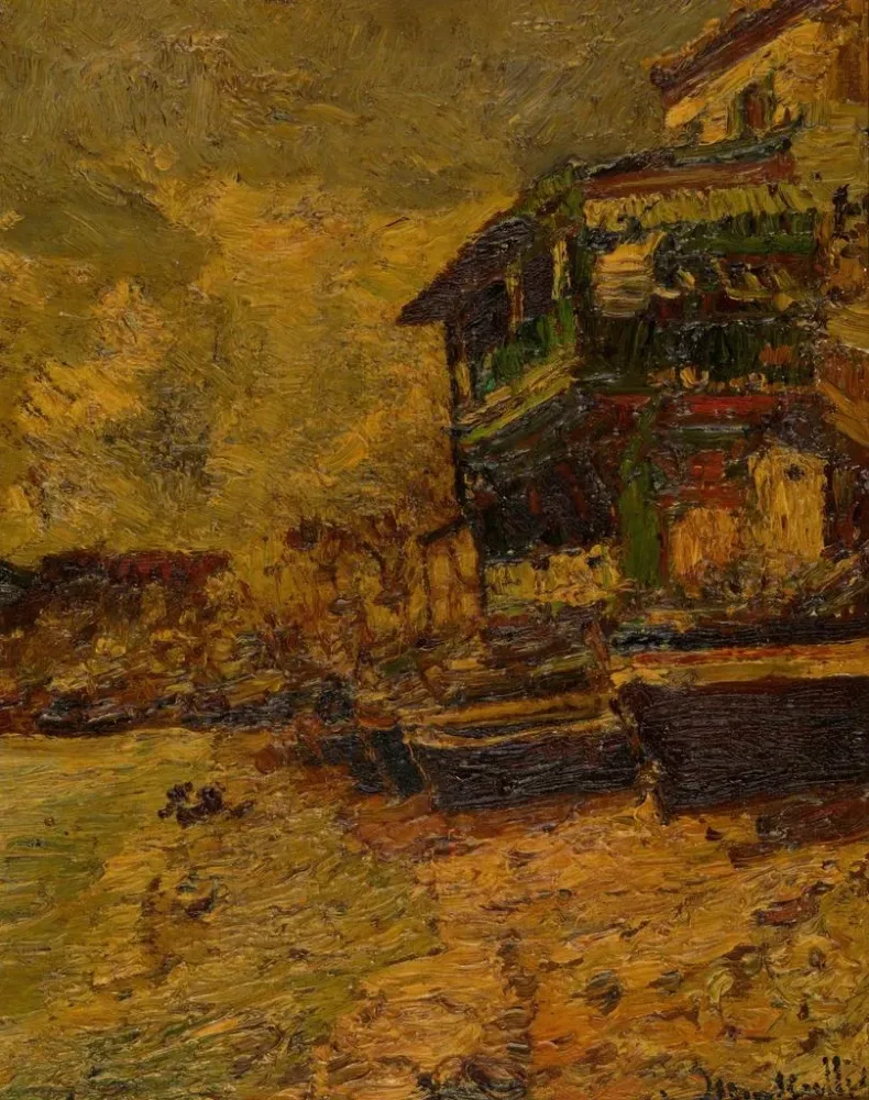 Obraz Restauracja Bernard w Estaque - Adolphe Monticelli | Druk artystyczny
