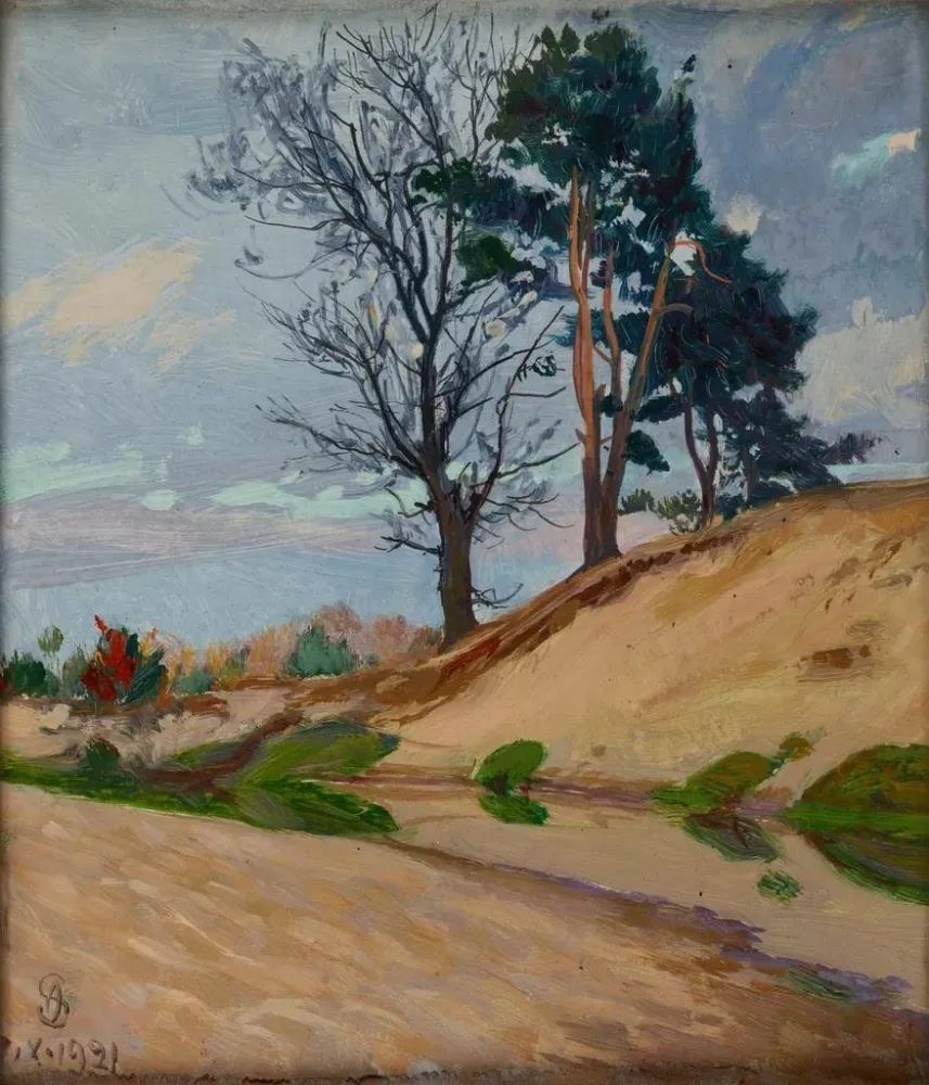 Obraz Rive sablonneuse de la rivière Kamienna - Ambroży Sabatowski | Druk artystyczny
