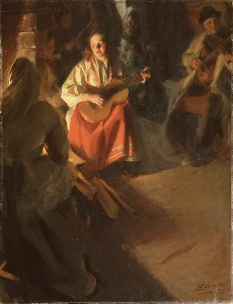 Obraz Rodzina muzyczna - Anders Zorn | Druk artystyczny
