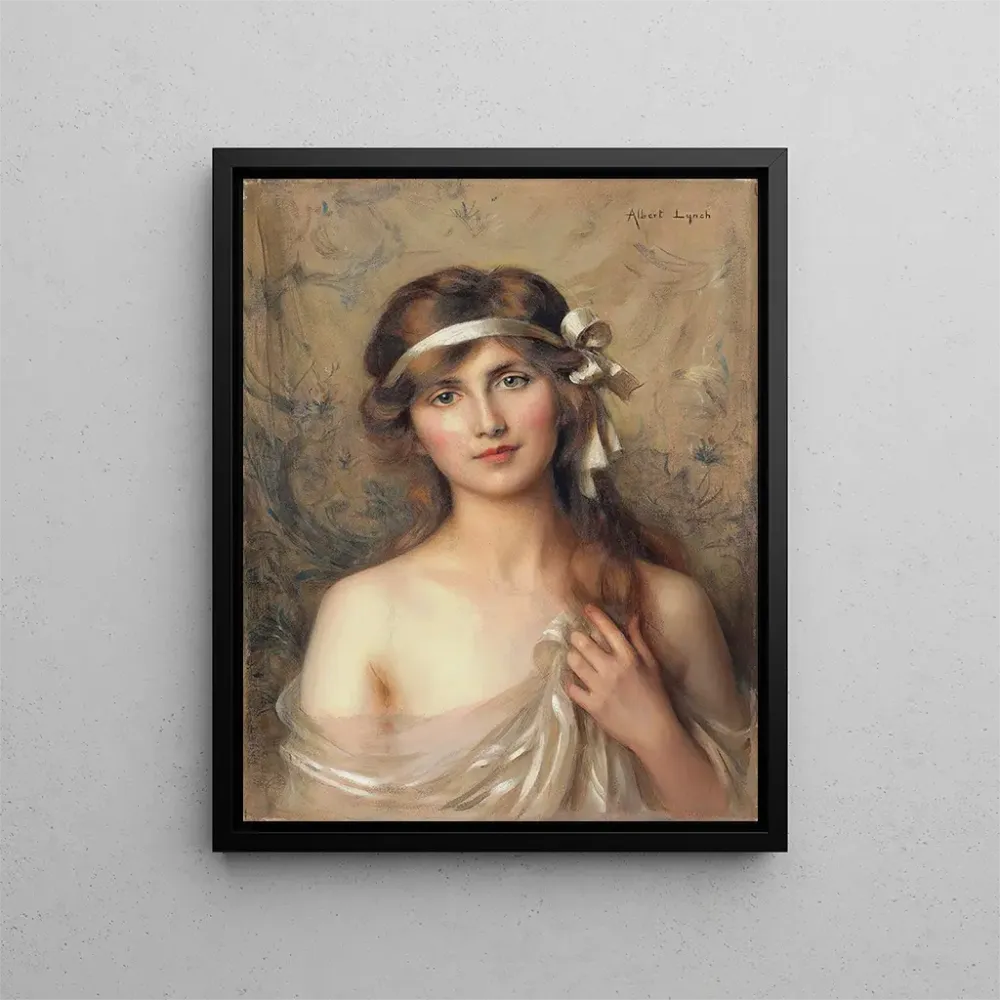 Obraz Le Ruban blanc - Albert Lynch | Druk artystyczny