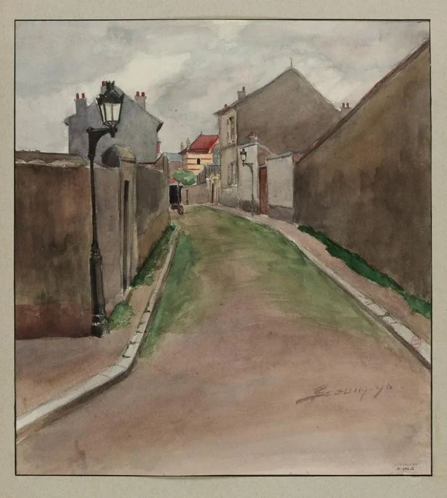 Obraz Rue Yvart z ulicy d’Alleray do ulicy de la Quintinie, Vaugirard - F. Sguin | Druk artystyczny