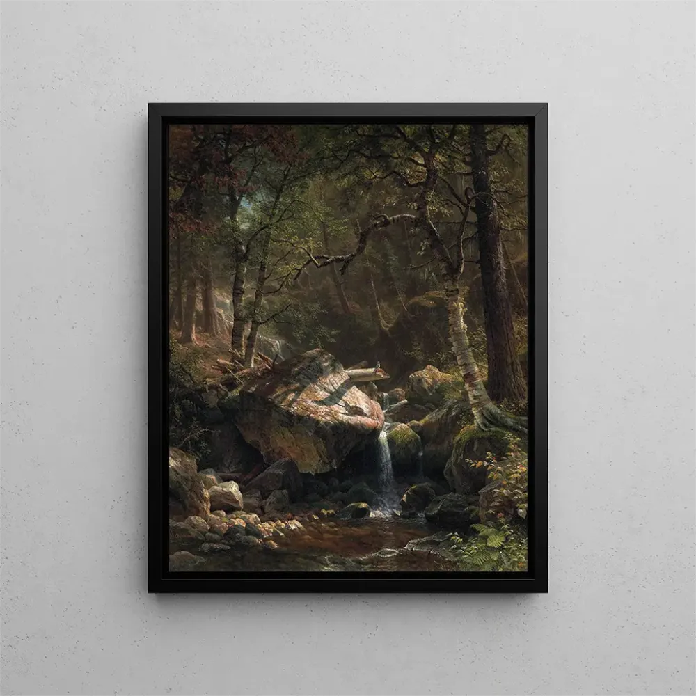 Obraz Ruisseau de montagne - Albert Bierstadt | Druk artystyczny
